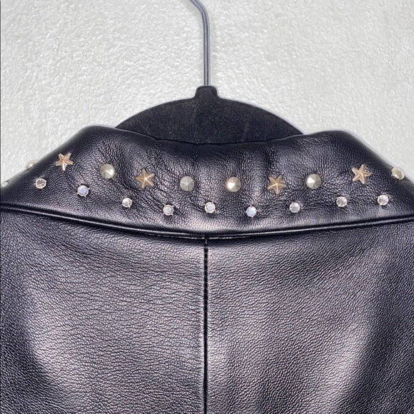 Natural Born Winner Studded Black Red Leather Vest Made in USA XXS/XS - Picture 4 of 14